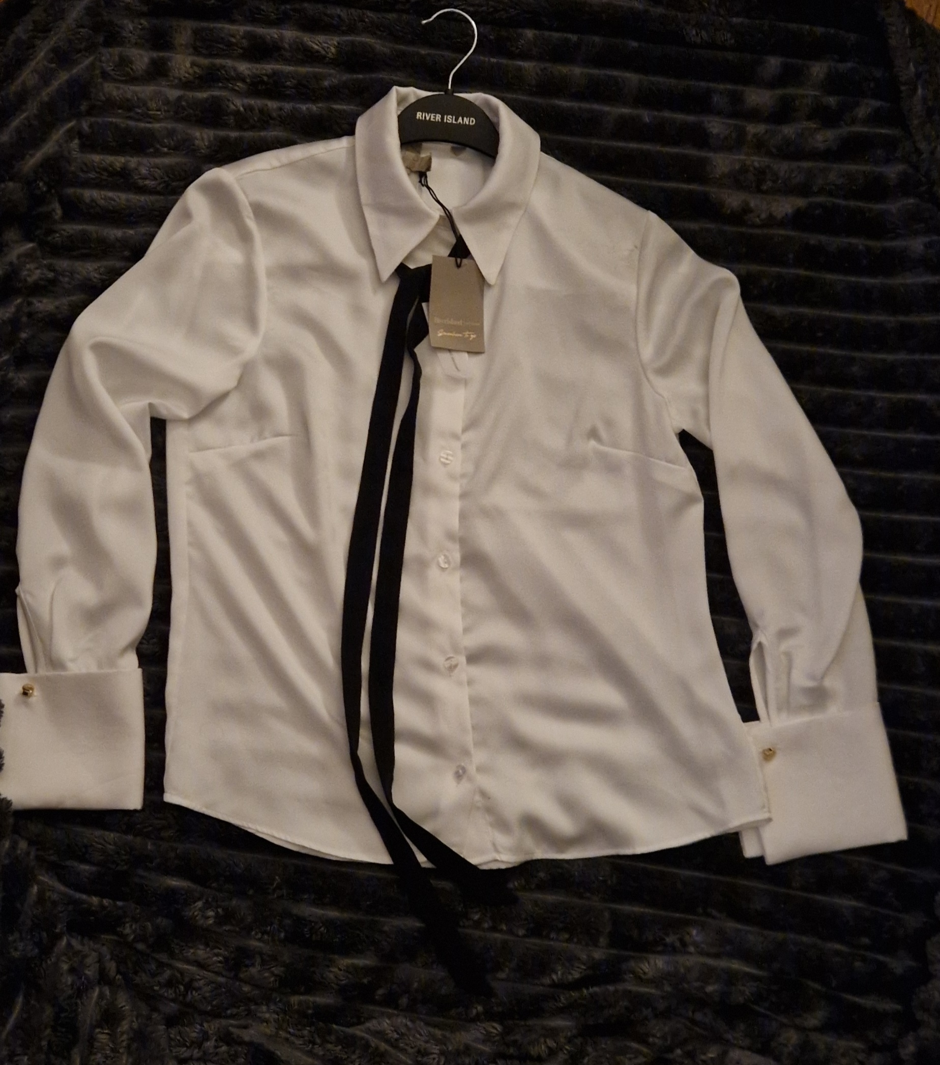 River Island white woman's shirts size 8