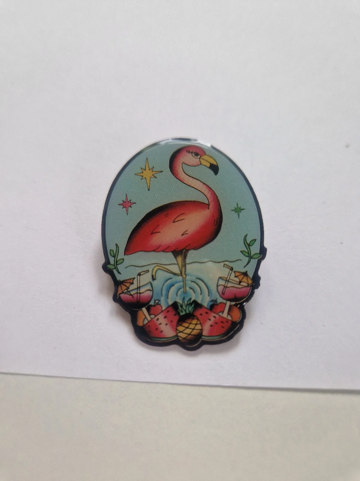 Flamingo Tropical Pin Badge Novelty
