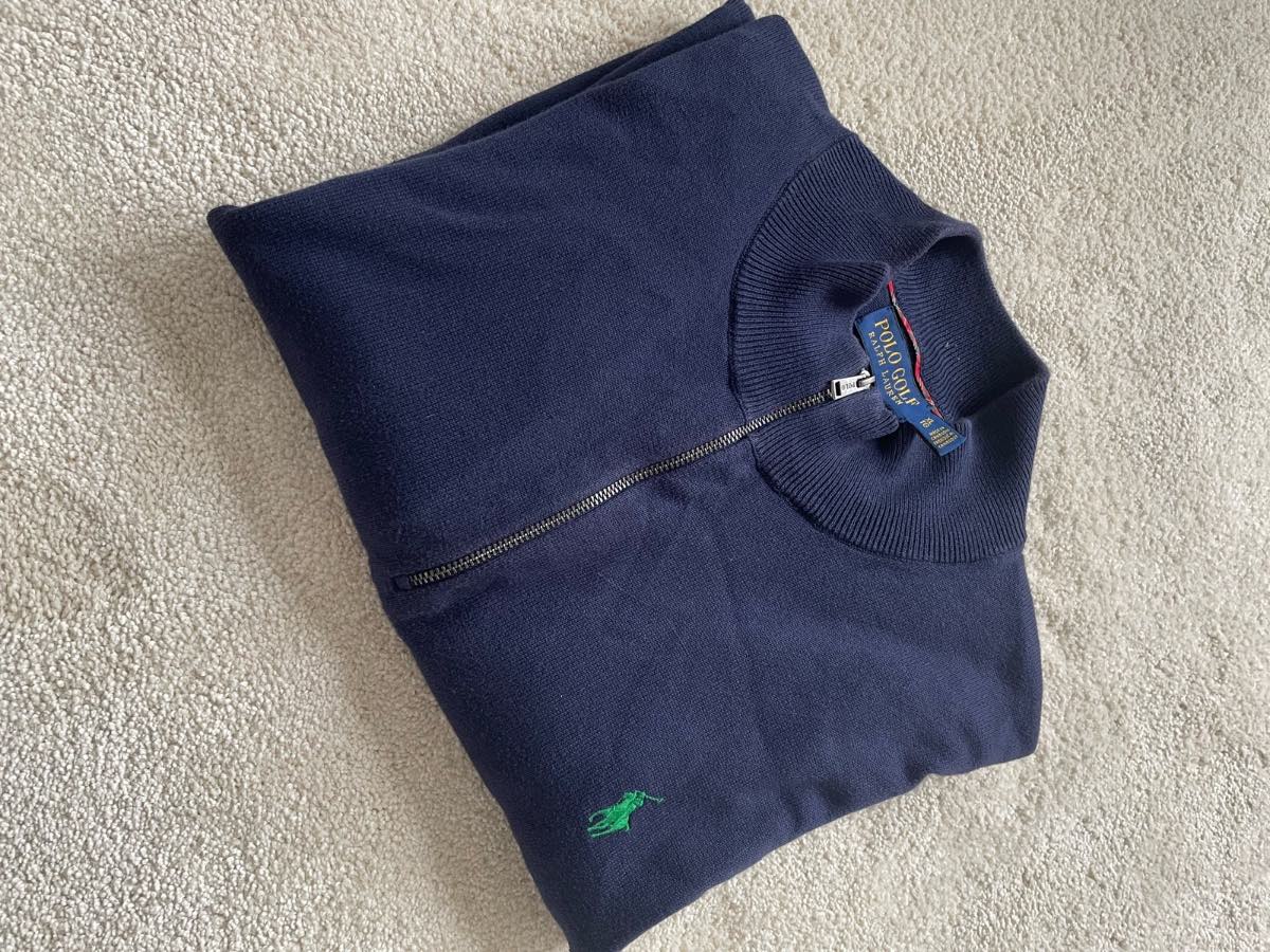 Men’s XL Ralph Lauren Navy Pima Cotton Quarterzip