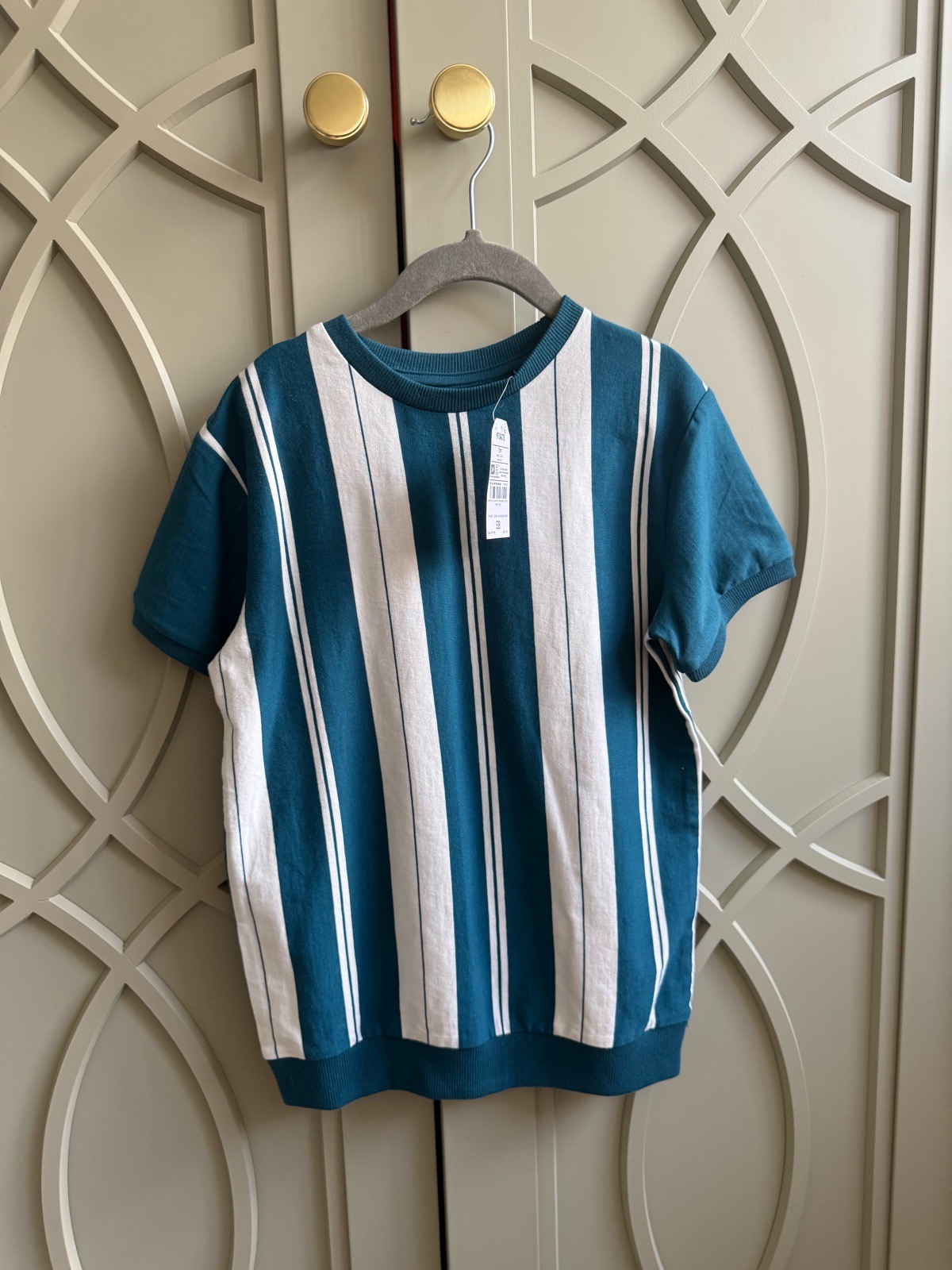 🚨 BNWT Next Striped Boys T-shirt 7 Years RRP £8