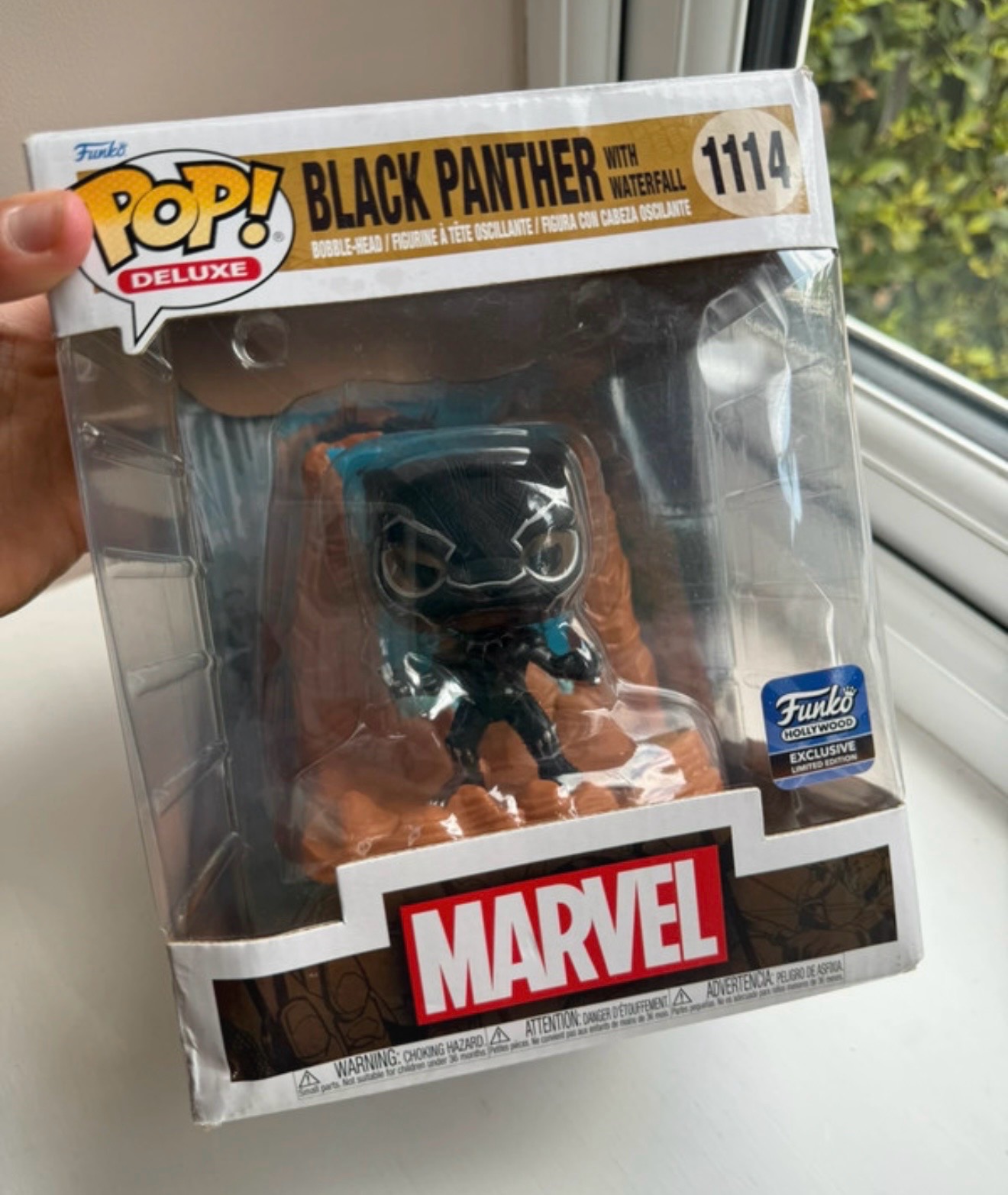 🚨 BNWT Funko Pop Marvel Black Panther with Waterfall 1114 RRP £20