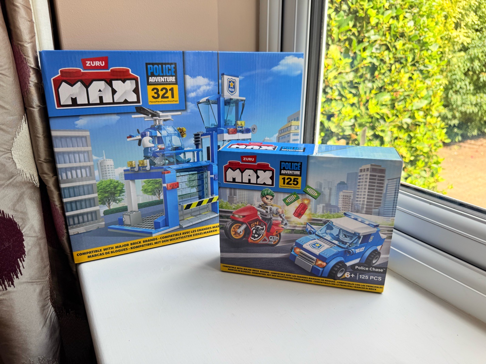 🚨 BNWT Zuru MAX City Police Adventure Police Station & Motorbike RRP £35.00