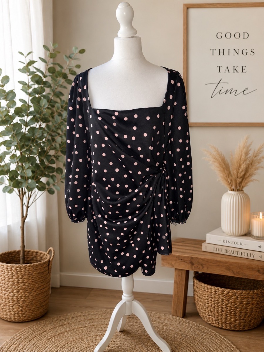 New look polka Dot dress size 18