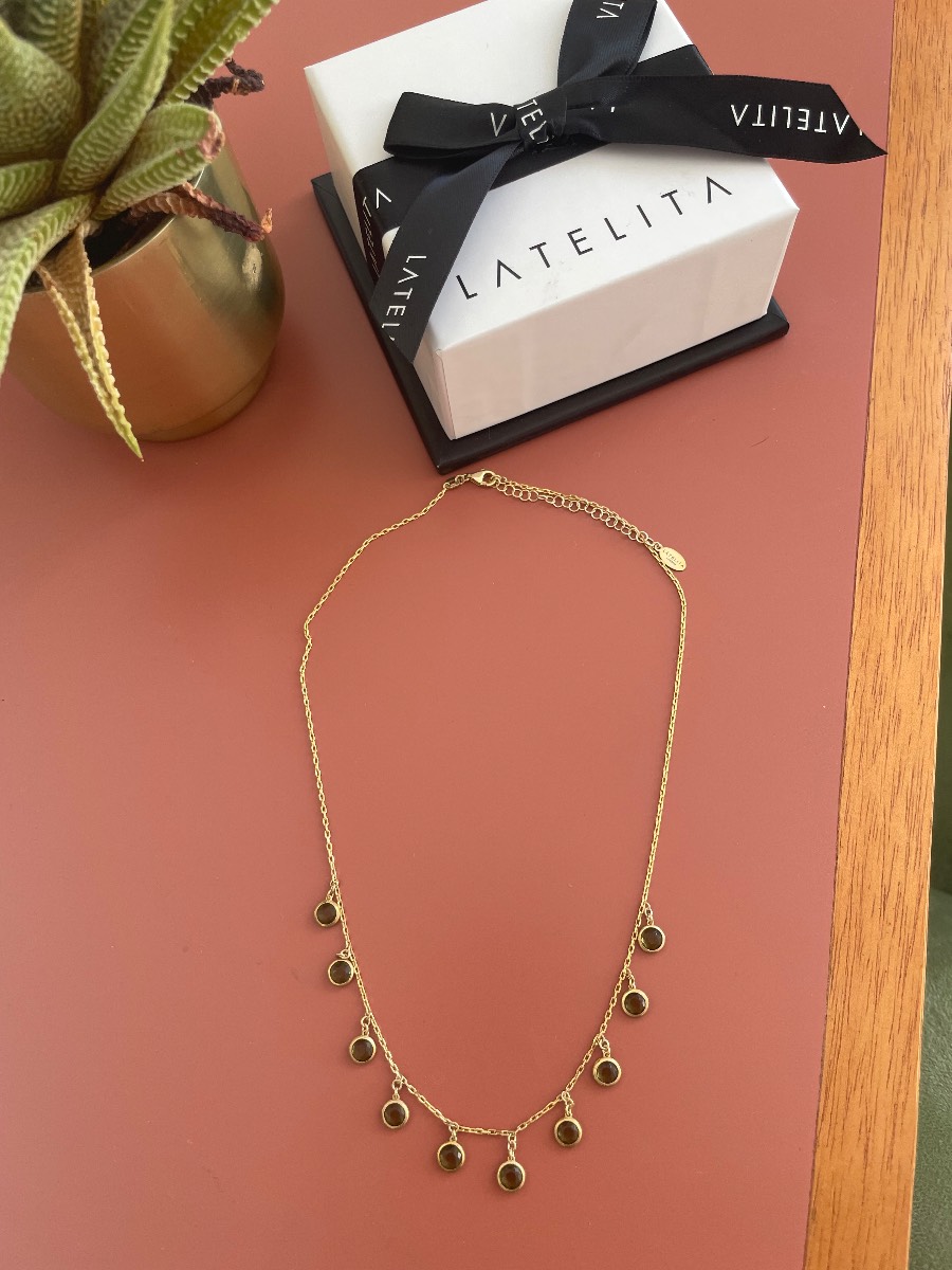 Latelita Florence peridot necklace