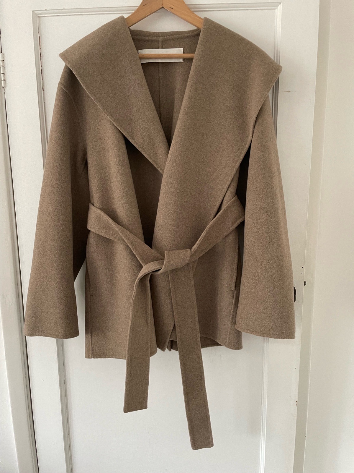 Arket wrap coat in size 10