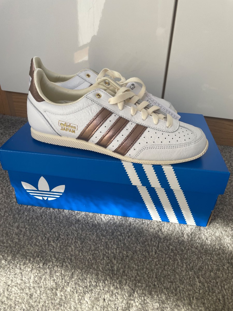 Adidas Japan white and bronze