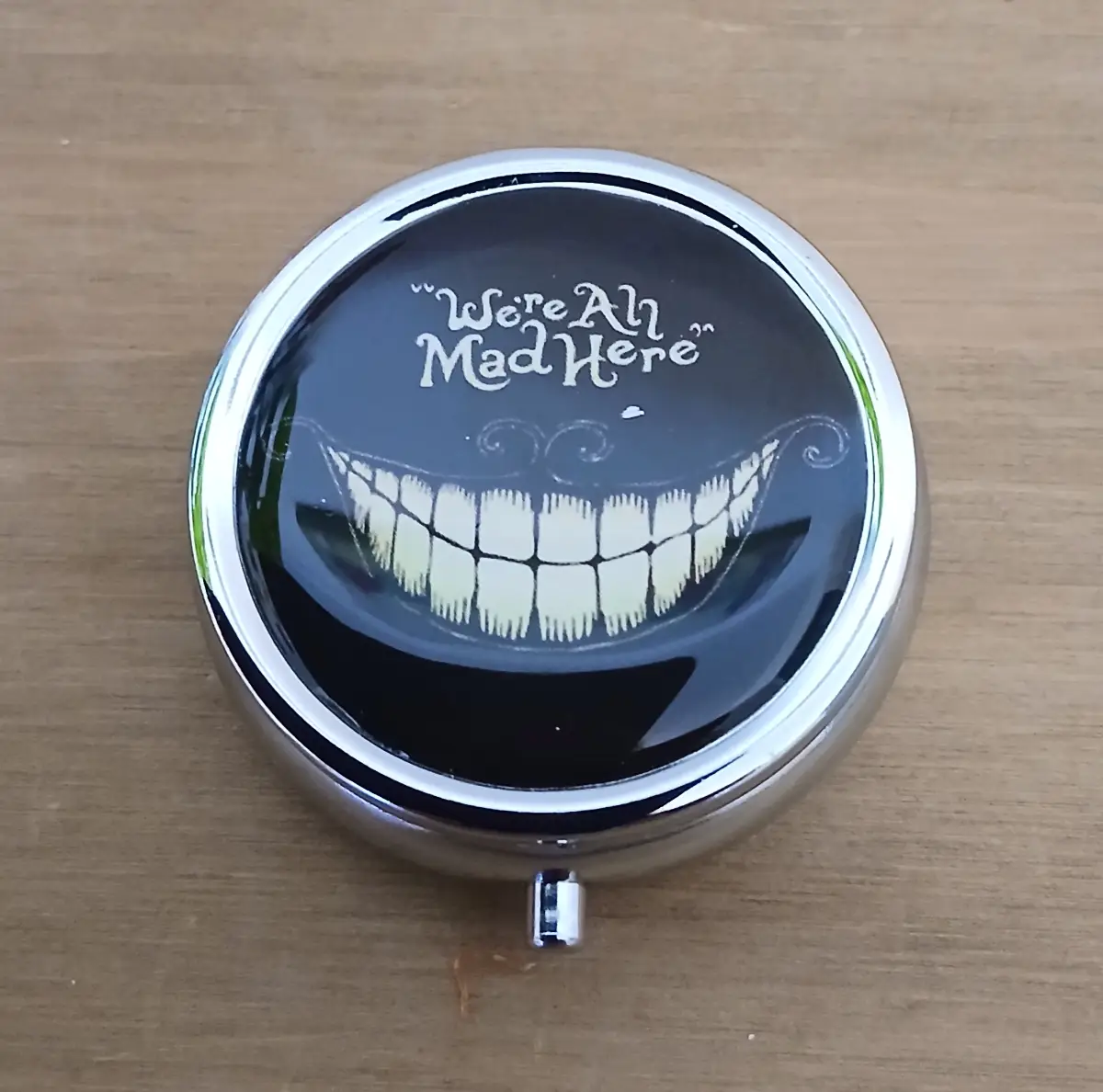 New Pill box Alice in Wonderland Cheshire Cat