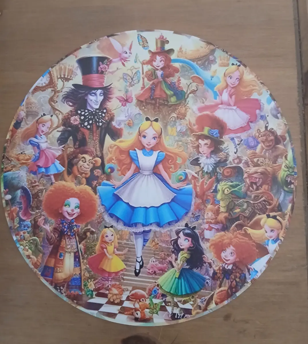 Alice in Wonderland metal sign