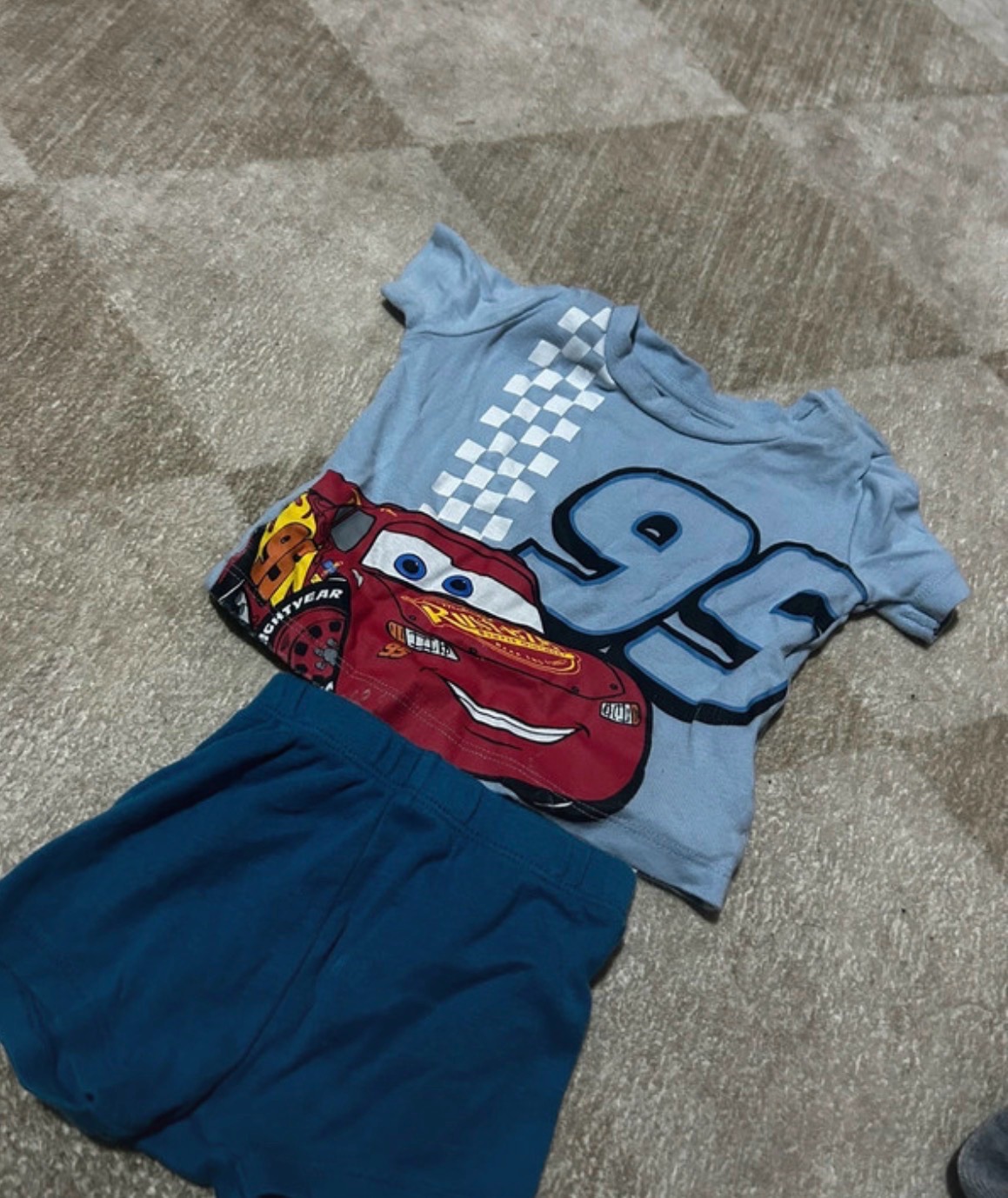 Baby boy age 0-3 months lightning McQueen pyjamas set