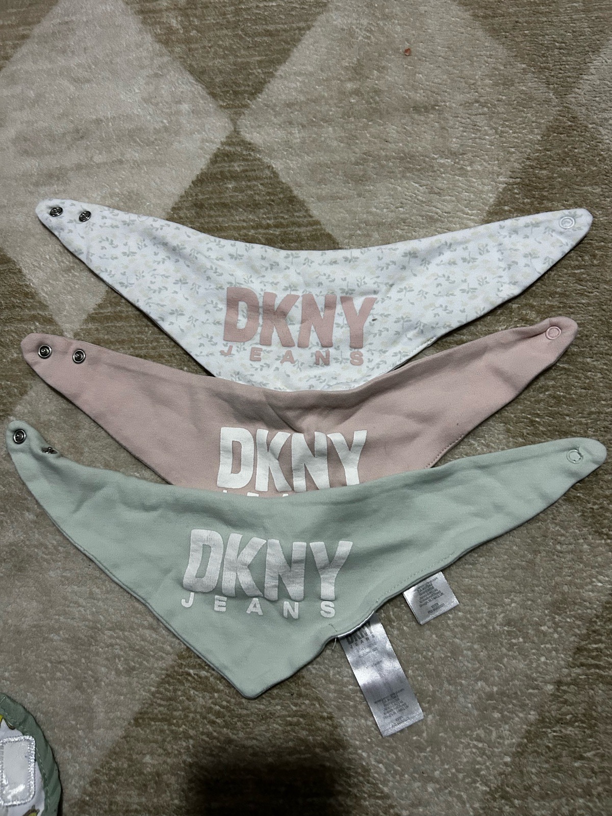 DKNY baby bibs baby girl branded bibs