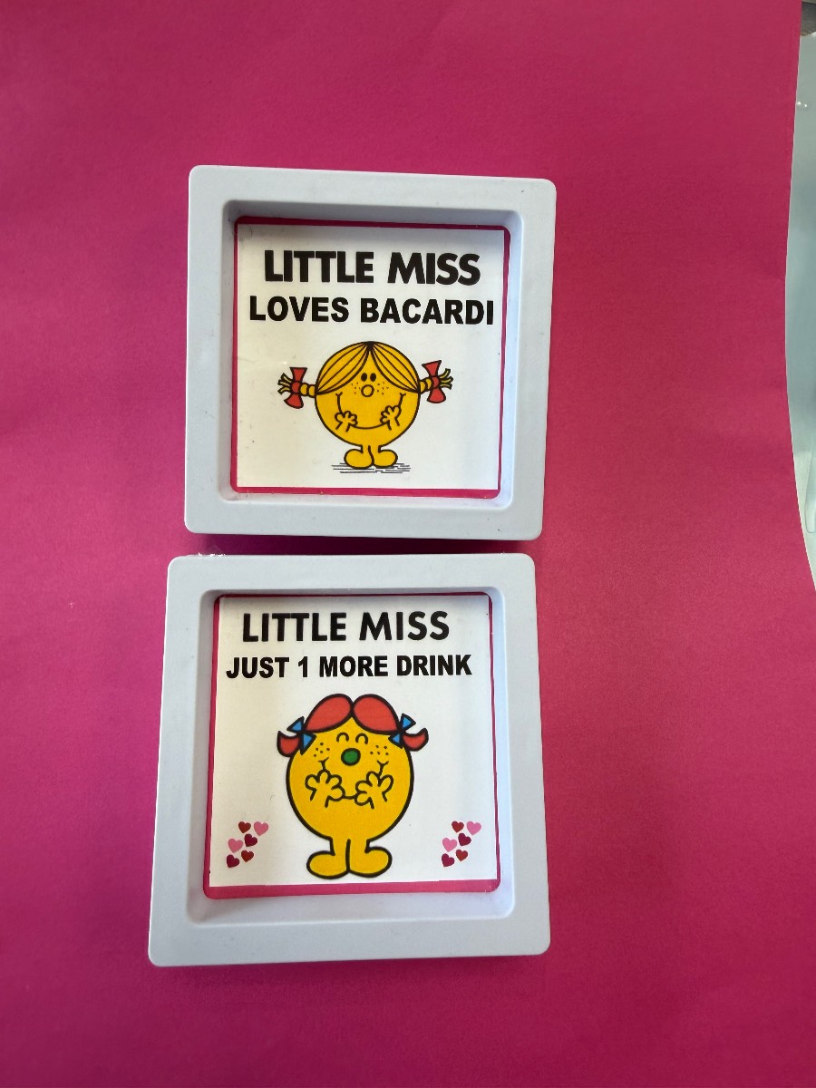 Bundle Listing Set of 2 drink inspired mini frames