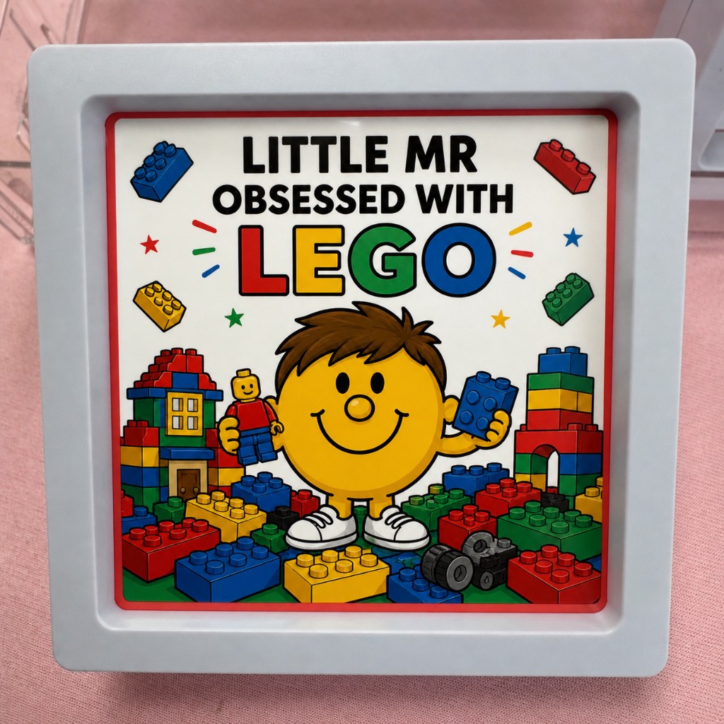 1 little mr obsessed with Lego mini frame