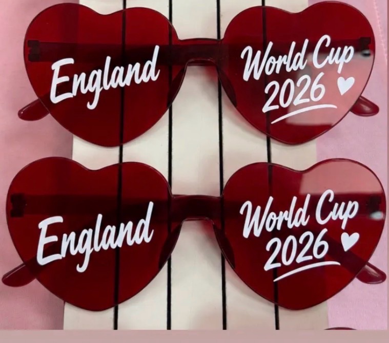 2 pairs of England world cup sunglasses