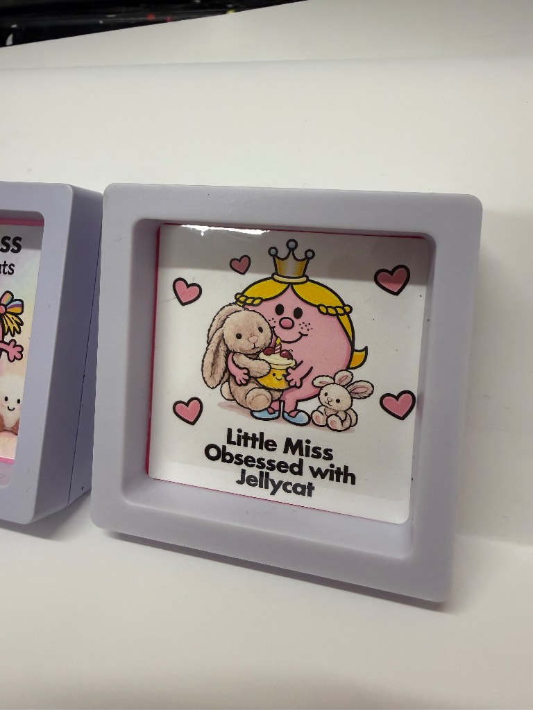 3 mini Jellycat frames -Cute gift