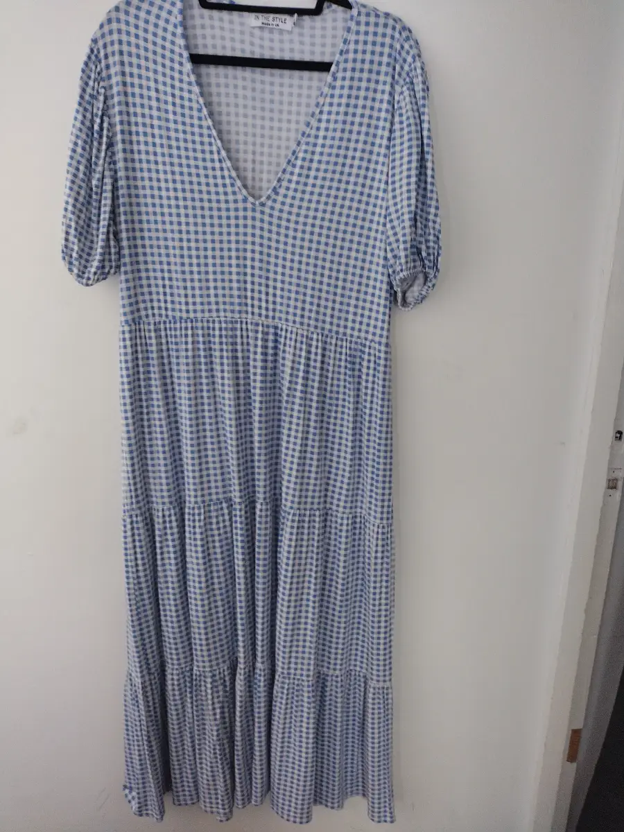 Ladies gingham style dress by In  the style,size 20 vgc