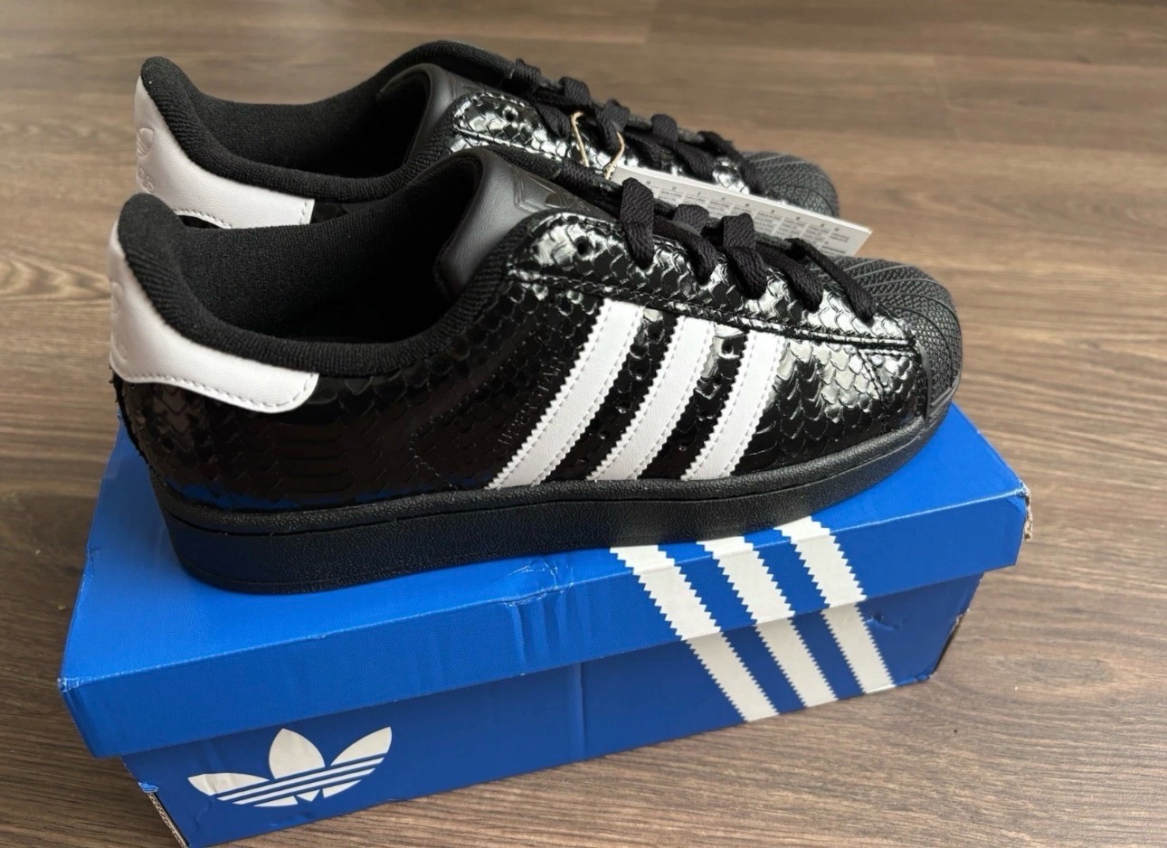 Adidas Superstar II W Croc Black/White Uk size 5