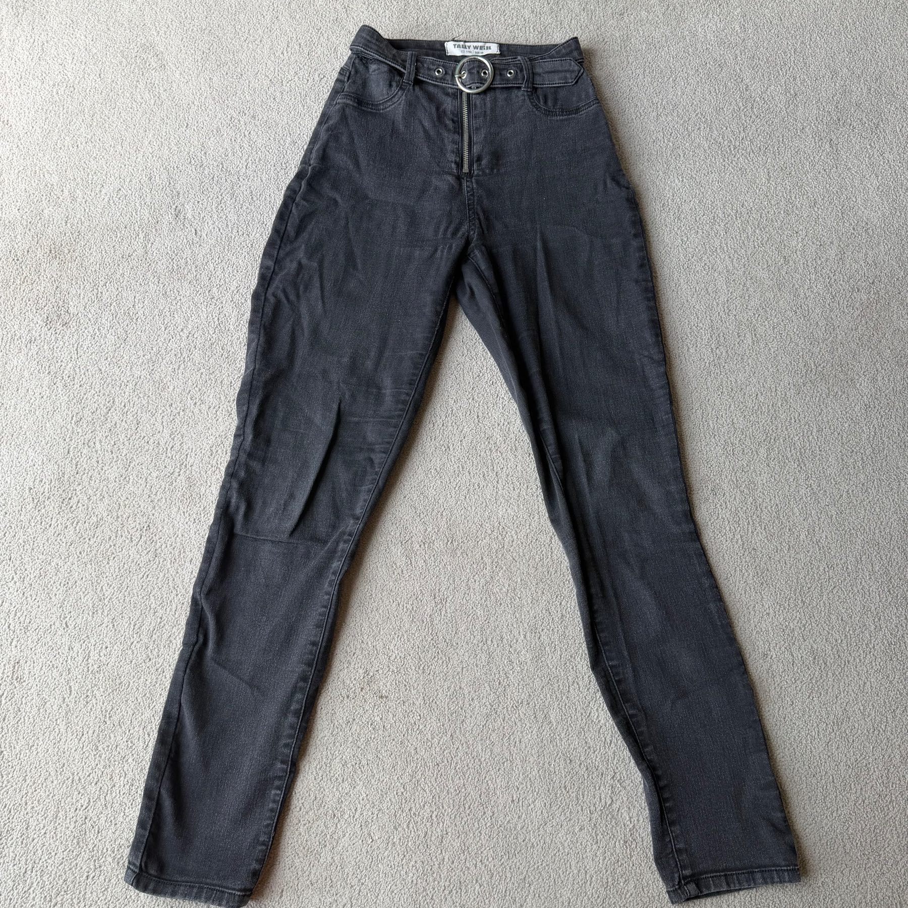 Tally Weijl Women’s Grey Skinny Jeans – Size 38