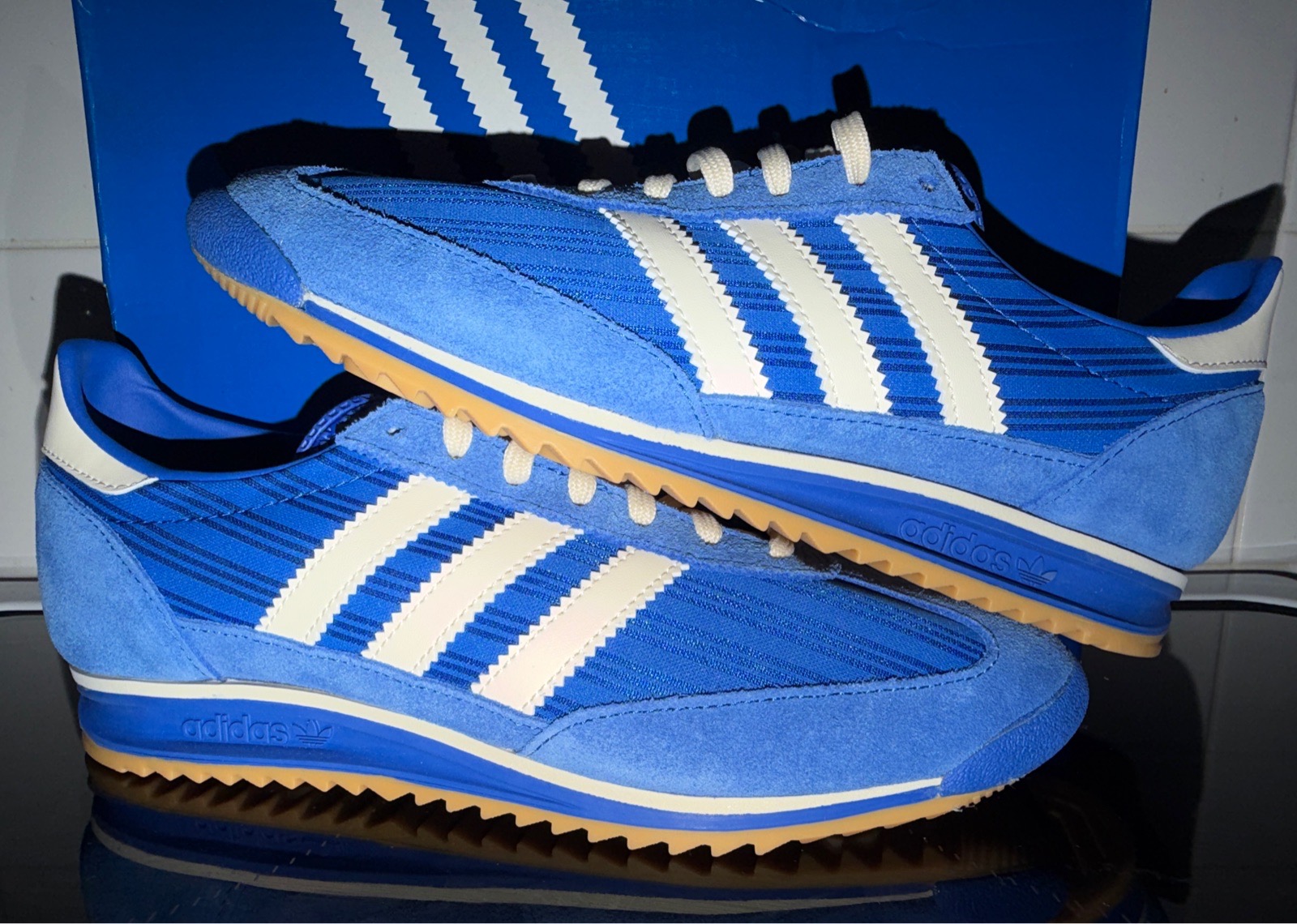 adidas Originals SL 72 OG Blue Cream Trainers UK 6.5 Brand New In Box