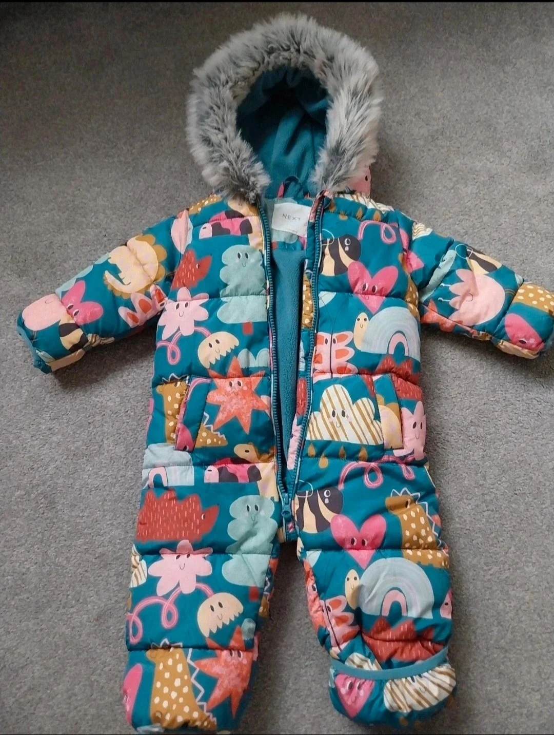 Next Dinosaur Shower Resistance Snowsuit