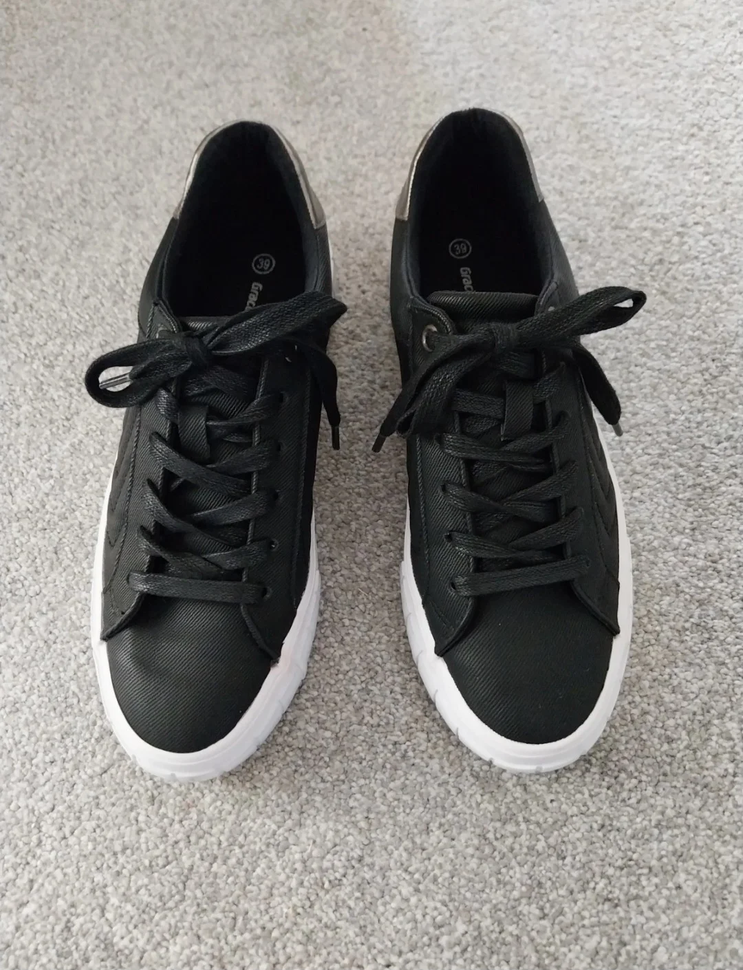 Ladies Black Trainers