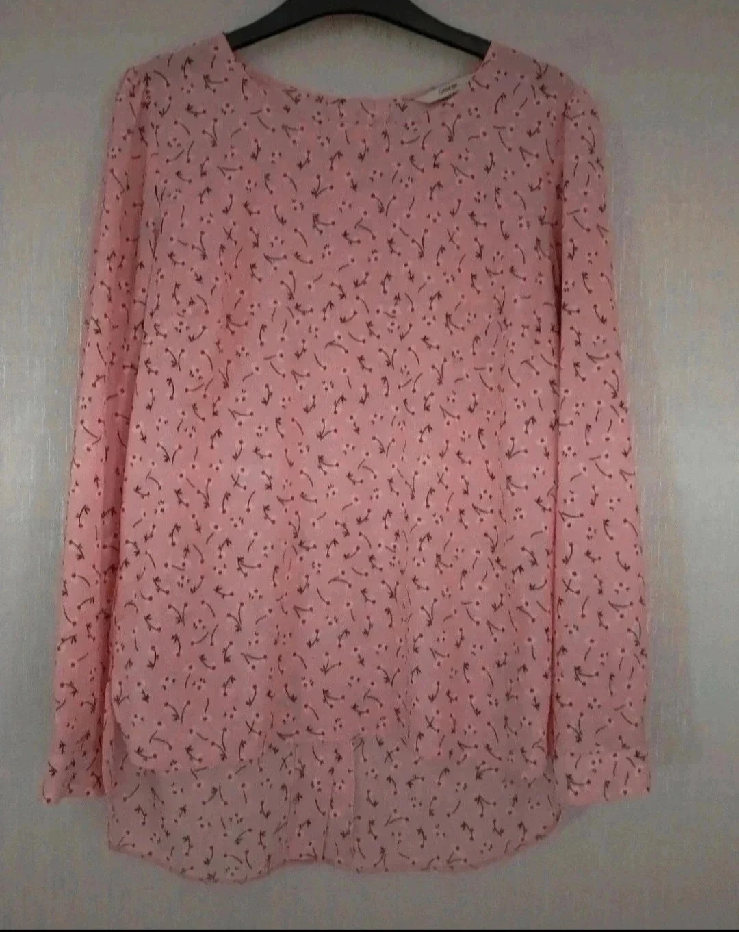 Ladies Pink Long Sleeve Blouse