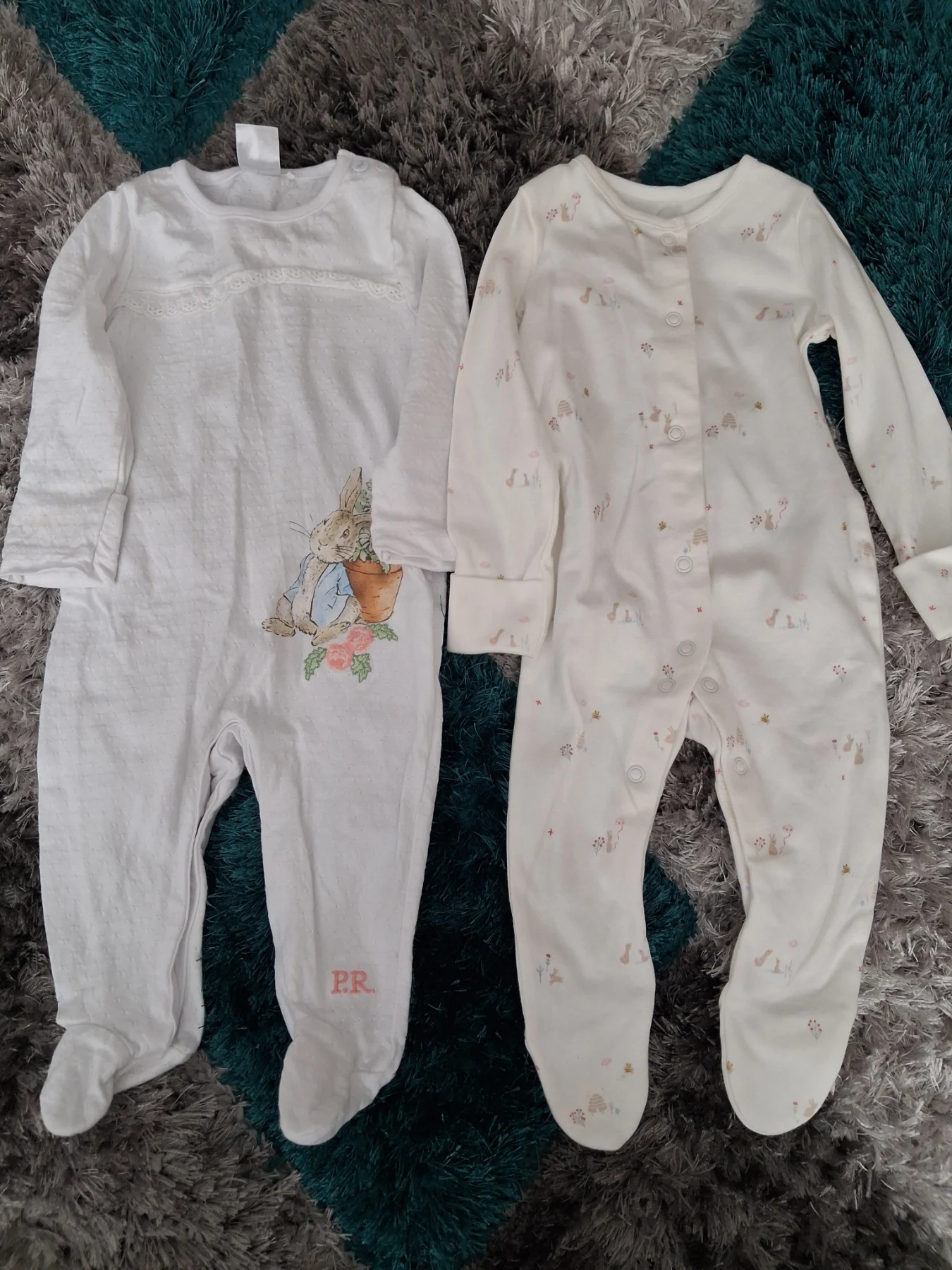2 Baby Sleepsuits