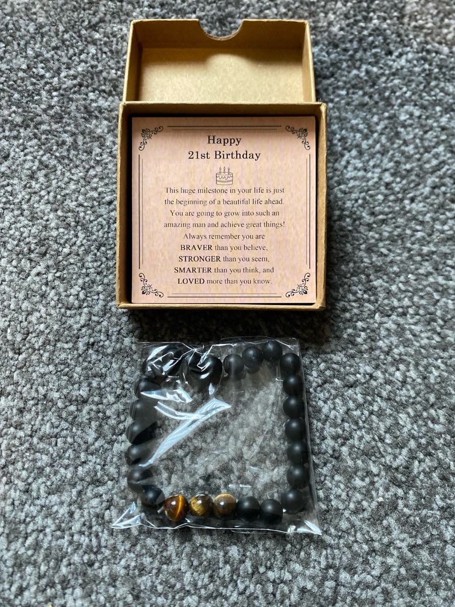 Happy 21st Birthday Milestone Bracelet