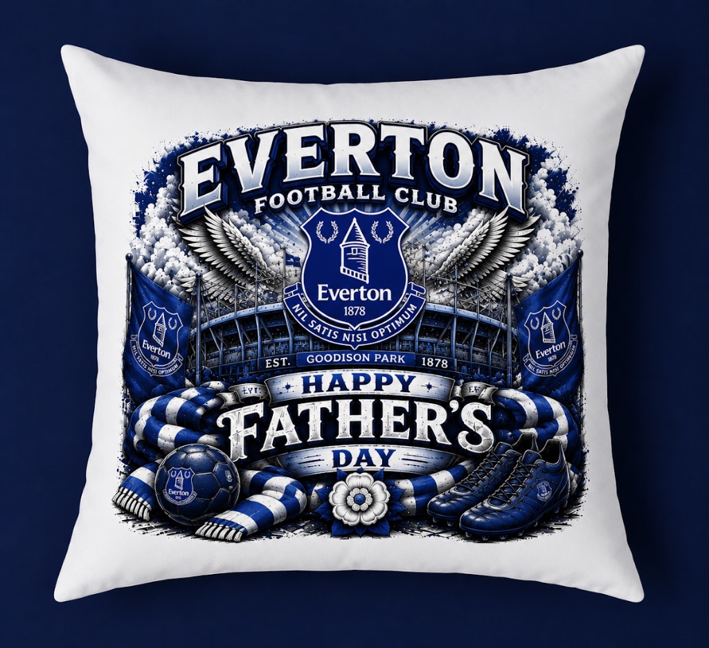 Everton Father’s Day cushion and cover
