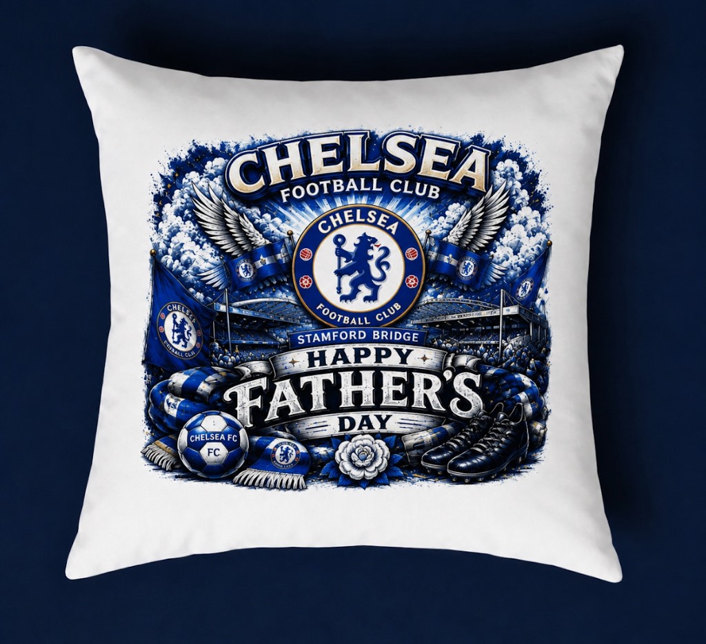 Chelsea Father’s Day cushion and cover