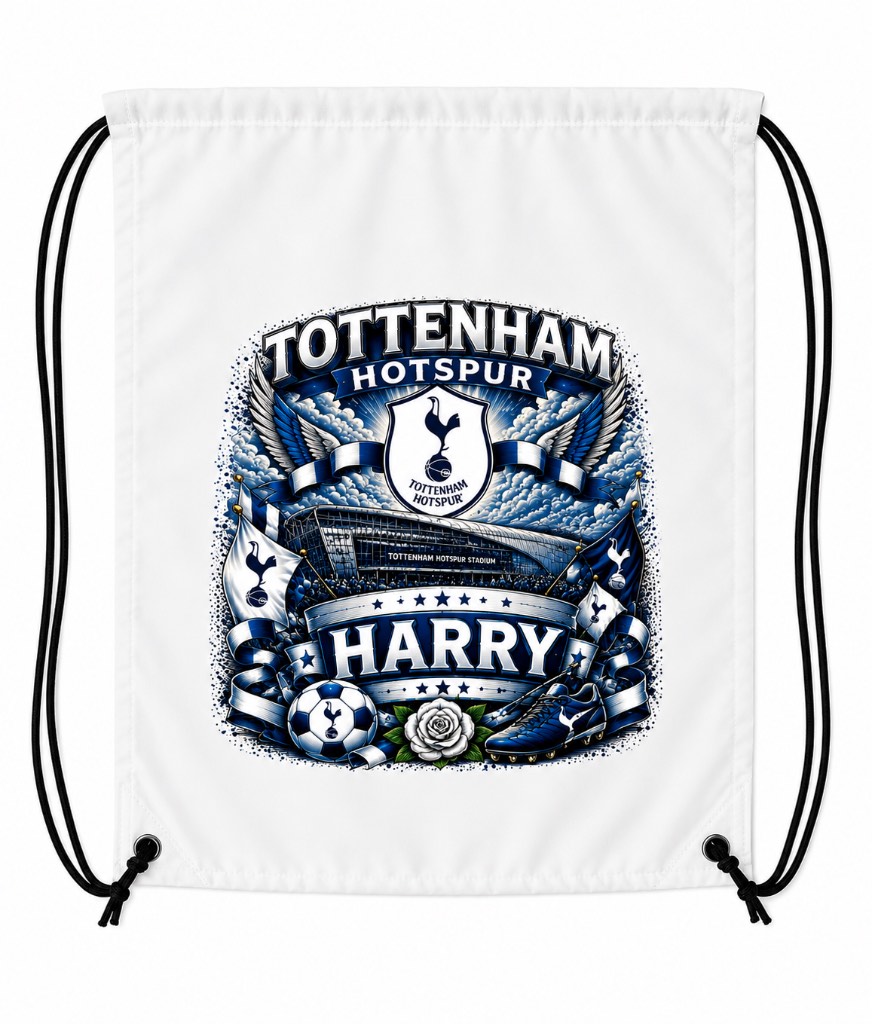 Football draw string bag made to order