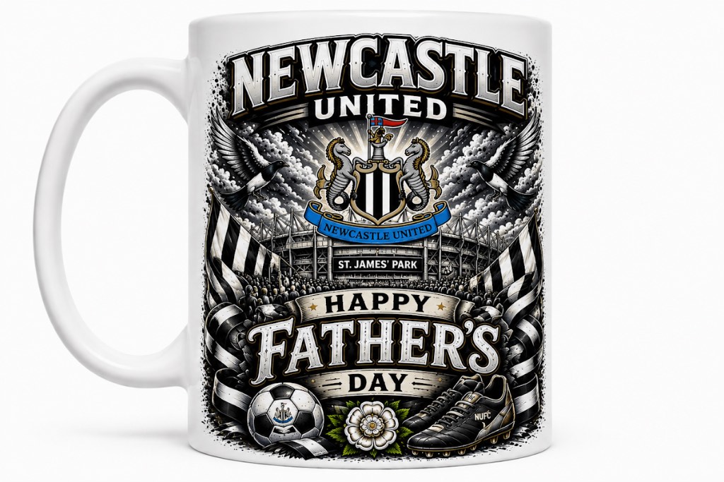 Newcastle United fathers day mug