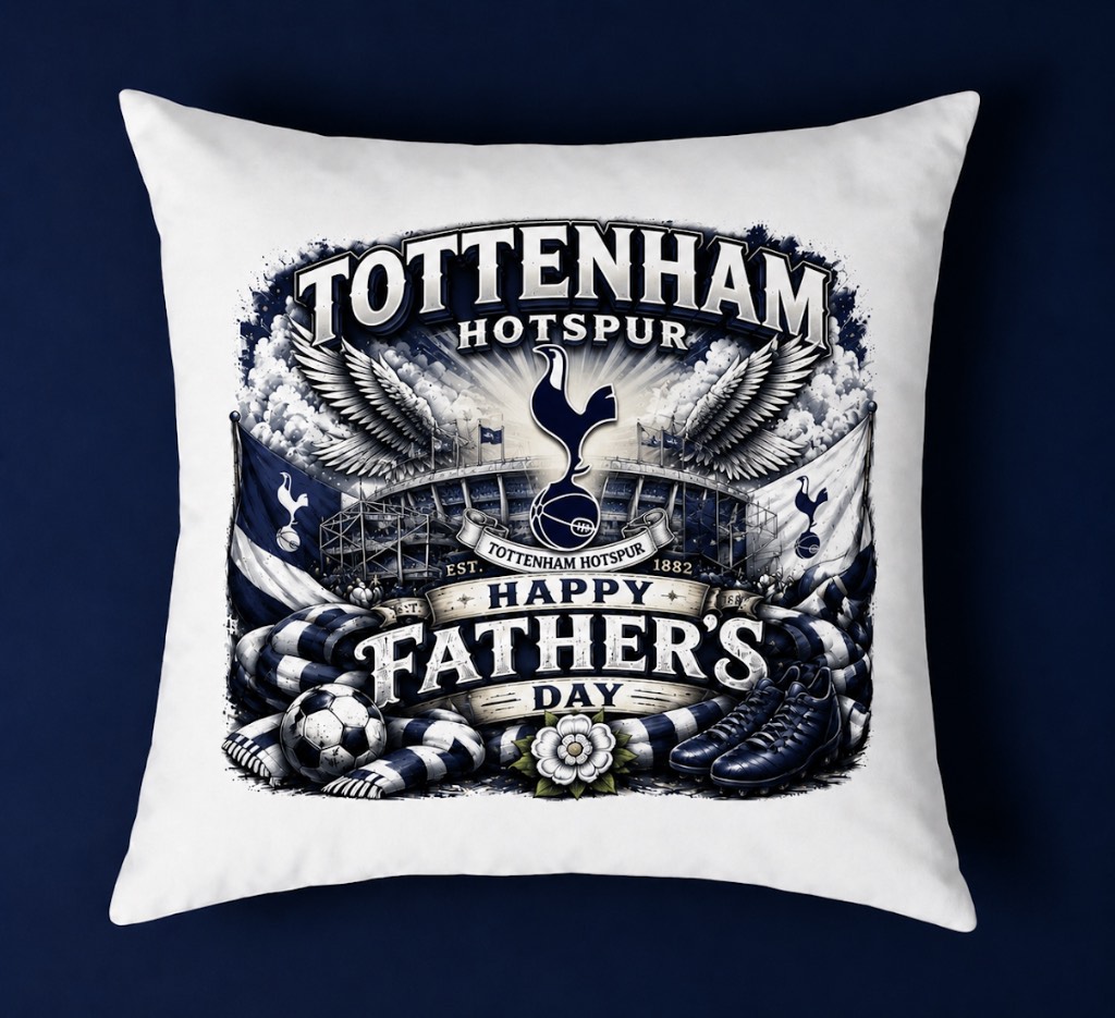 Tottenham Hotspur fathers day cushion and cover