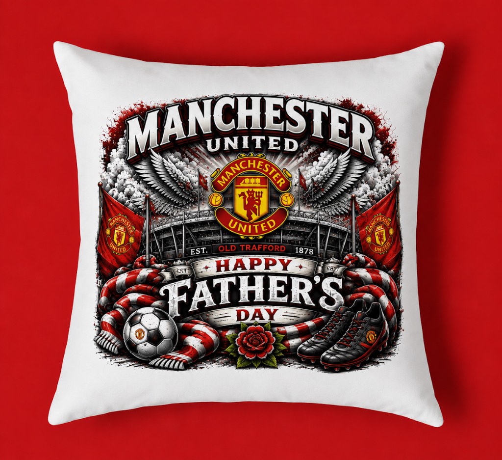 Manchester United fathers day cushion and cover