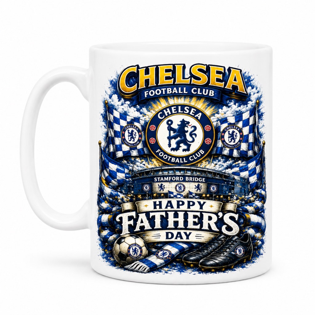 Happy Father’s Day Chelsea fc mug- new with box