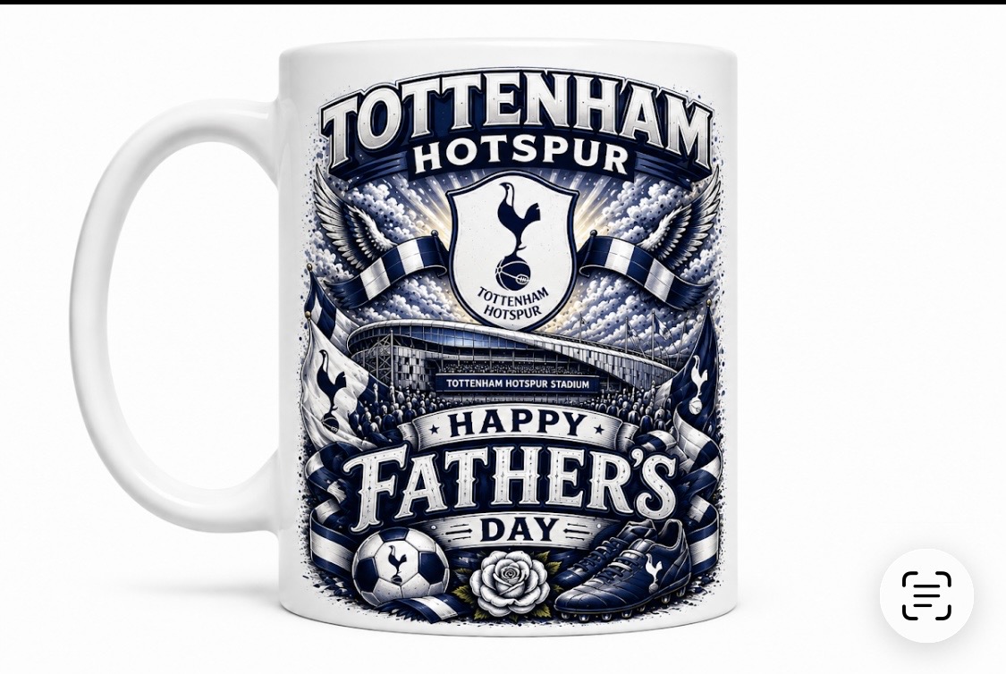 Happy Father’s Day Tottenham mug- new in box