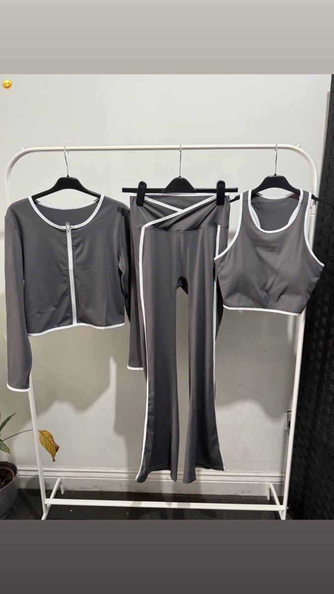 Gym Set | Grey | 3 Piece
