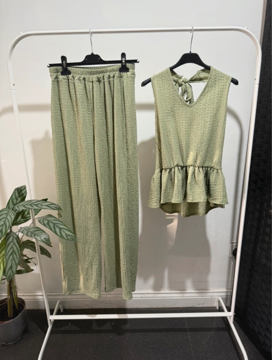 Halter Neck Co-Ord | Green | M/L