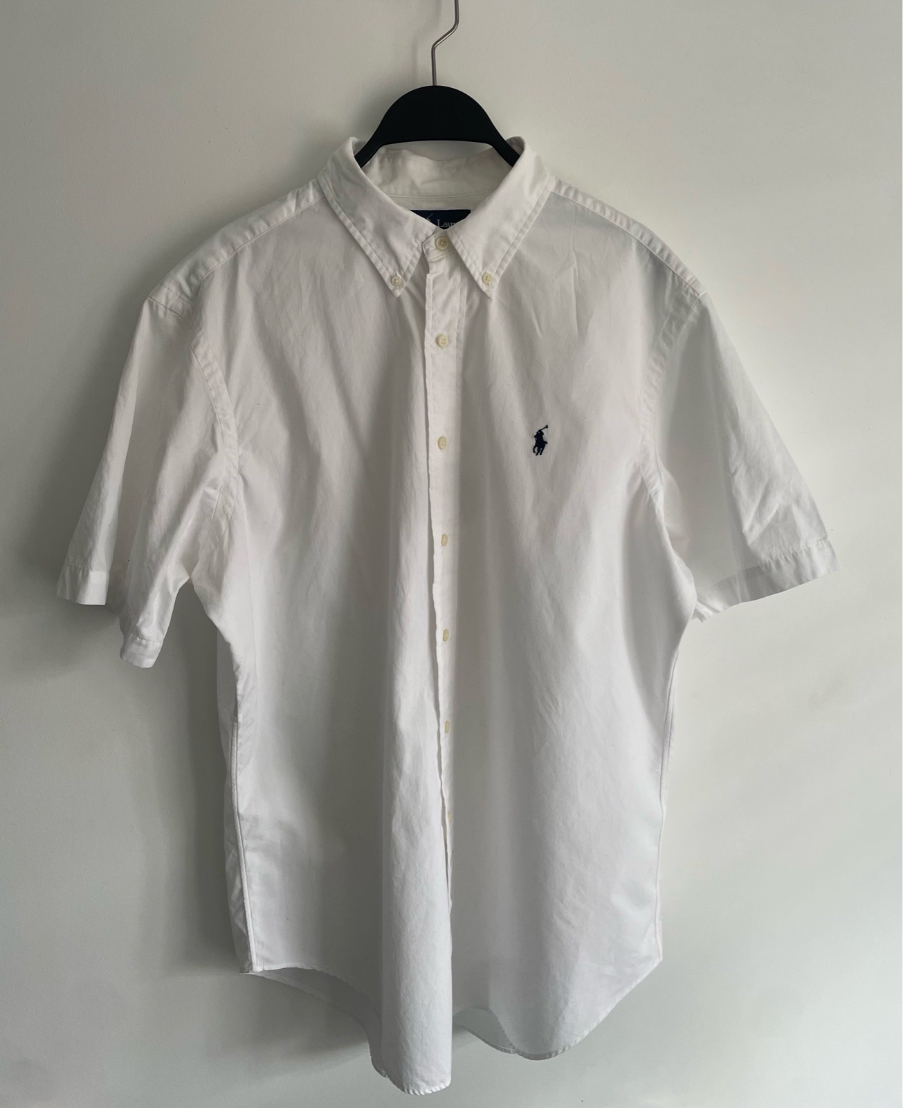 Men’s White Ralph Lauren Short Sleeved Shirt Size-L