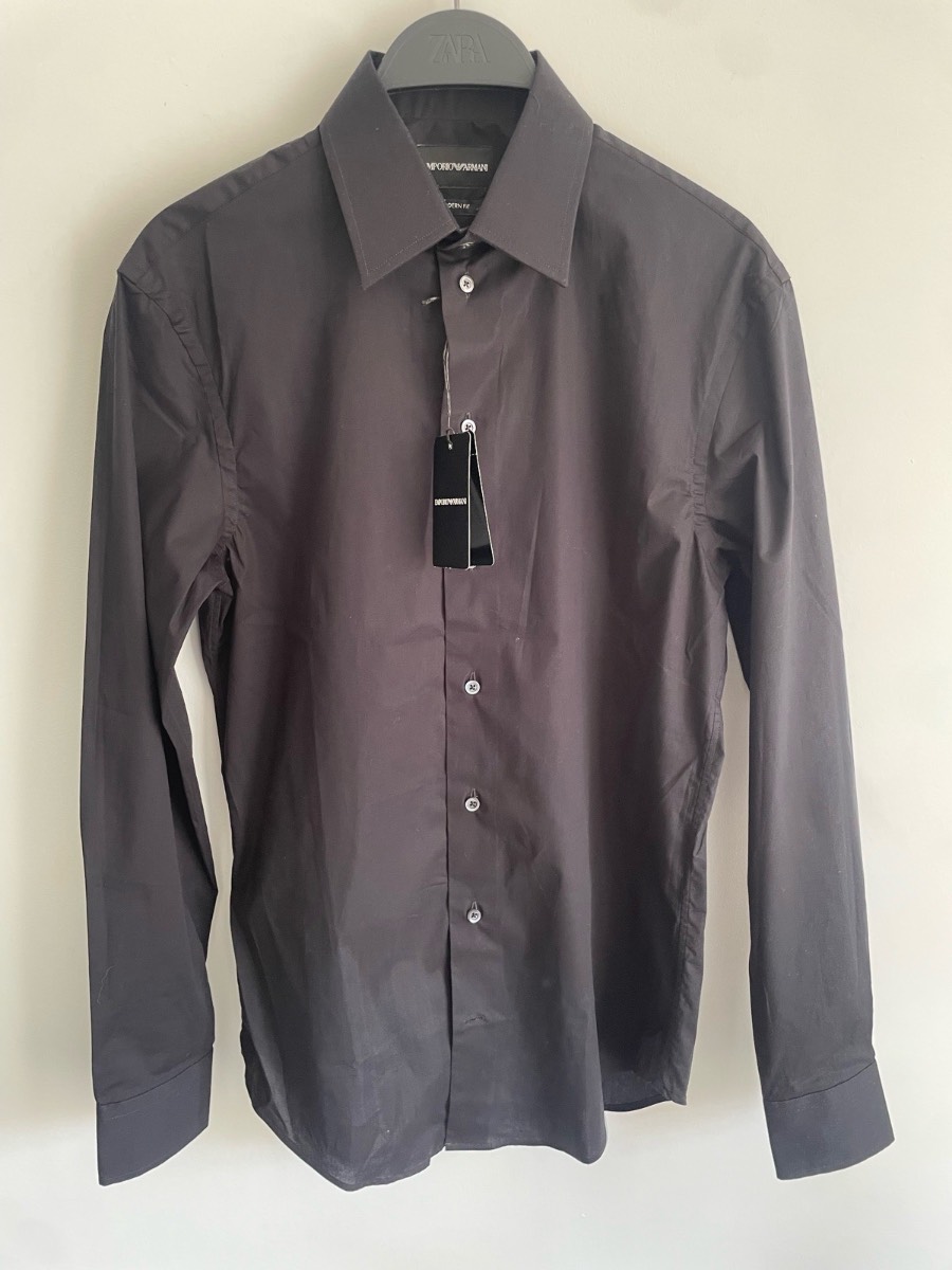 Women’s Emporio Armani Black Shirt In Size 37/UK6