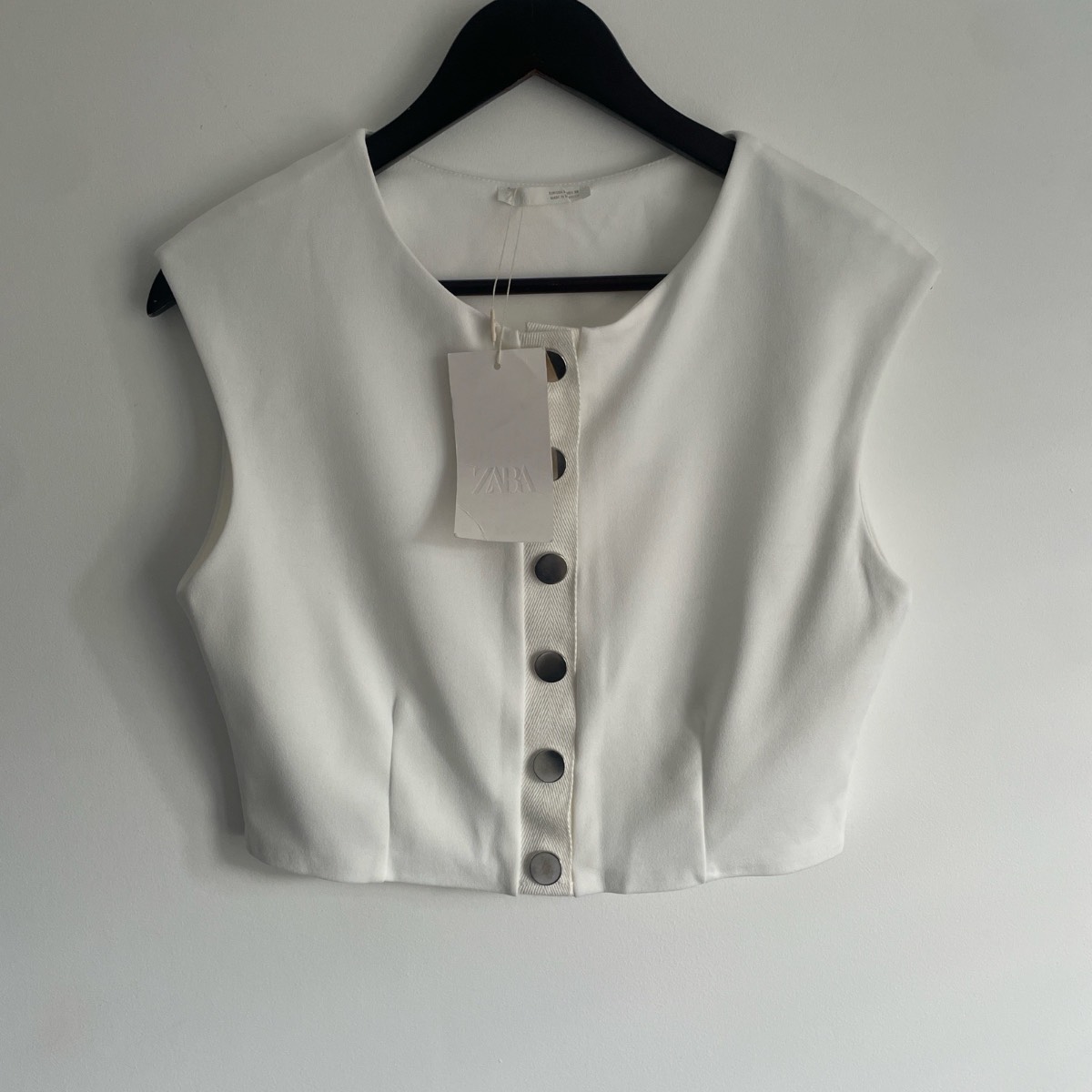 Zara Cropped Sleeveless Top Size Medium