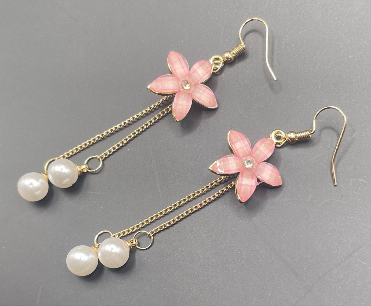 New Summer Flower Charm Dangle Drop Earrings