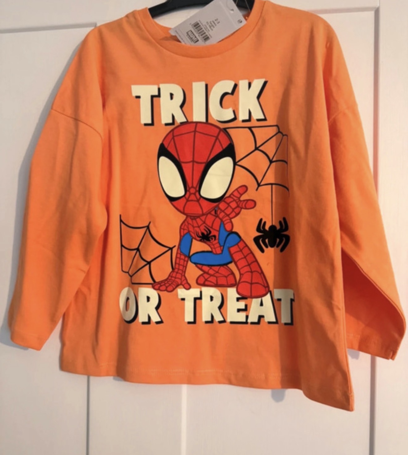 2-3 year Spider-Man Halloween top
