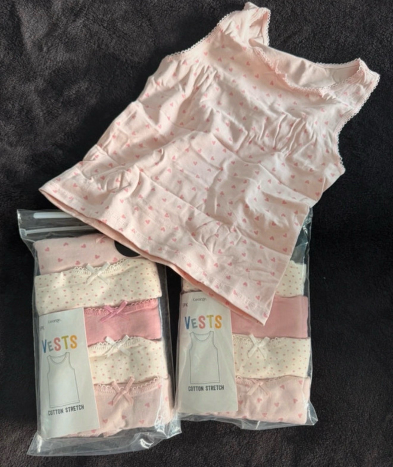 X2 5 pack 2-3 year vests (10 total)