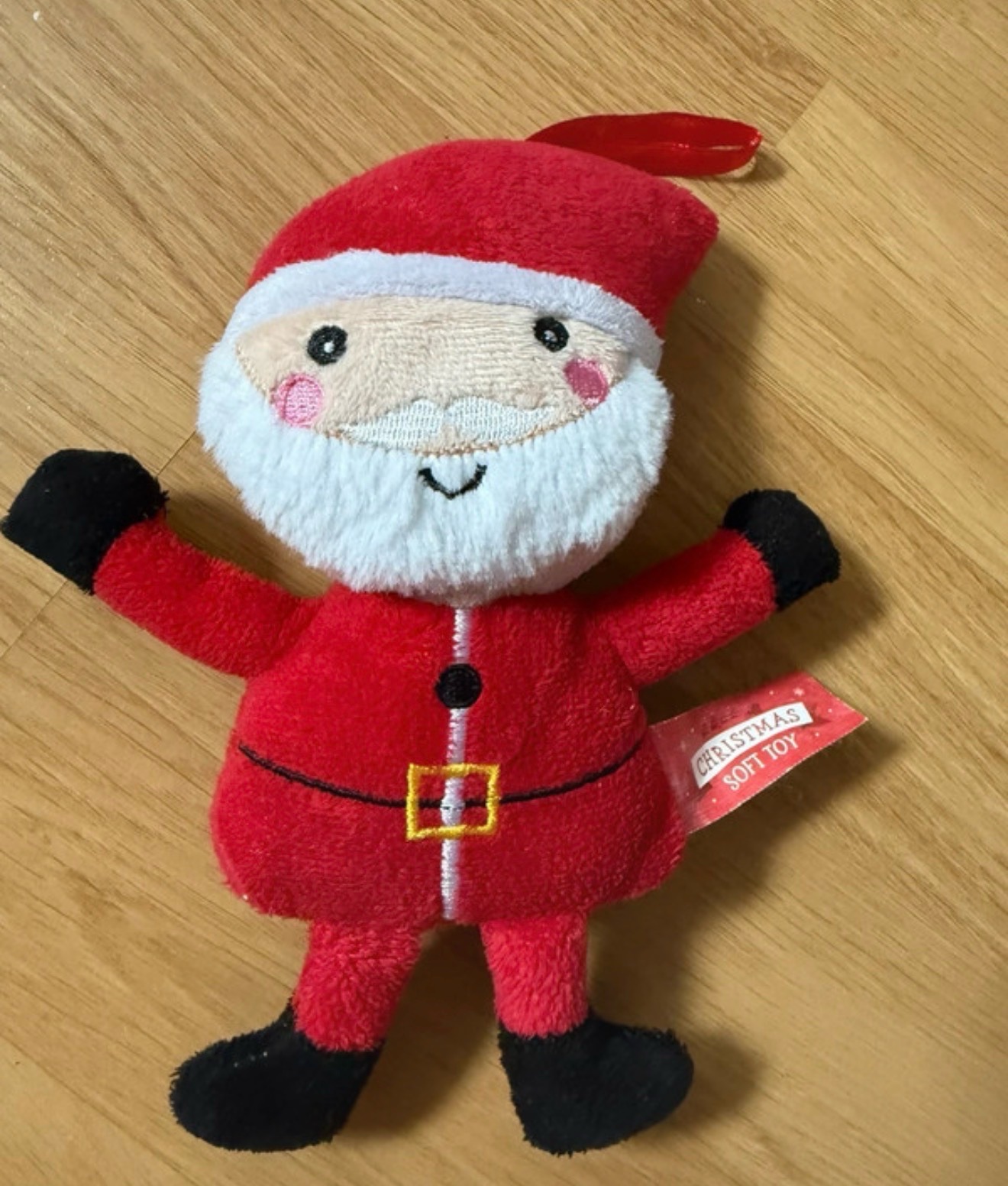 Used Santa hanging teddy
