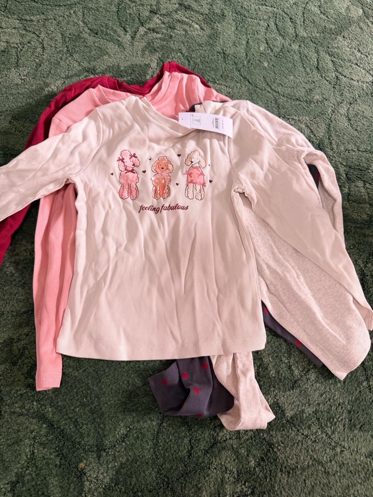 5 pack 7-8 year long sleeve tops
