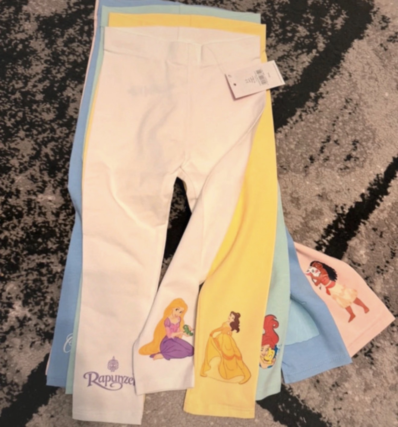 2-3 year 5 pack princess leggings