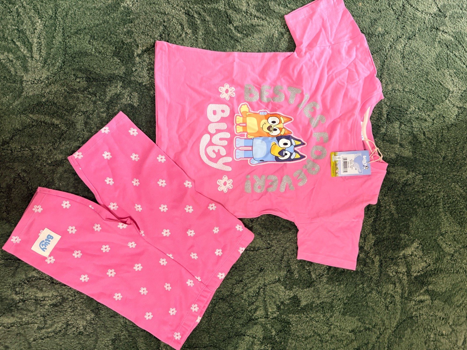 5-6 year bluey short set
