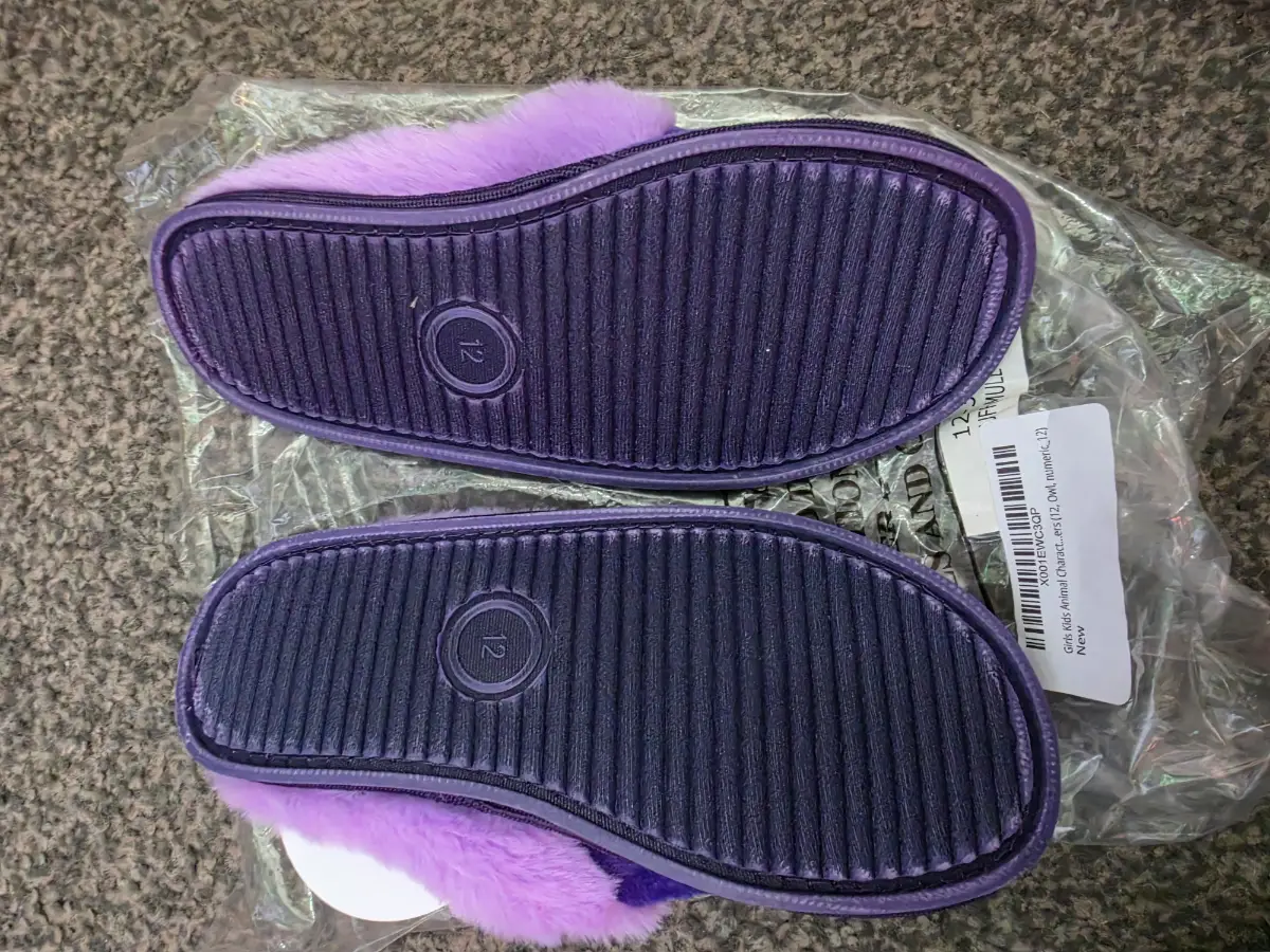 Owl kids slippers