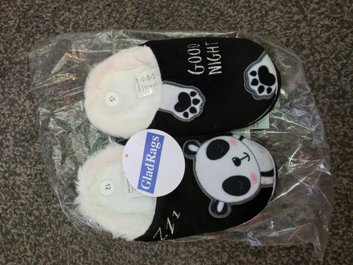 Panda kids slippers