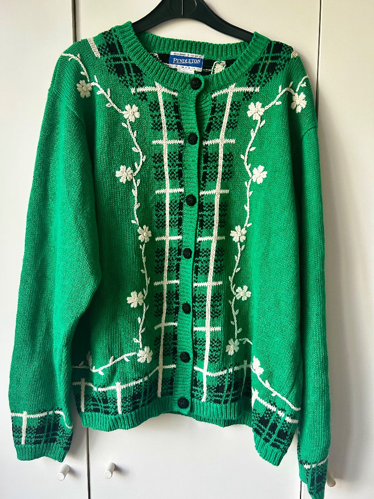 Vintage Pendleton Classic Embroidered Cardigan Jumper Size Large